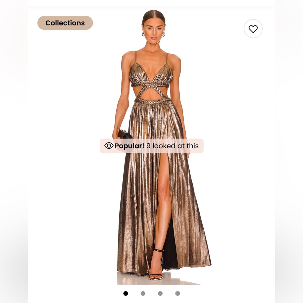 Worn once Retrofete metallic gown!